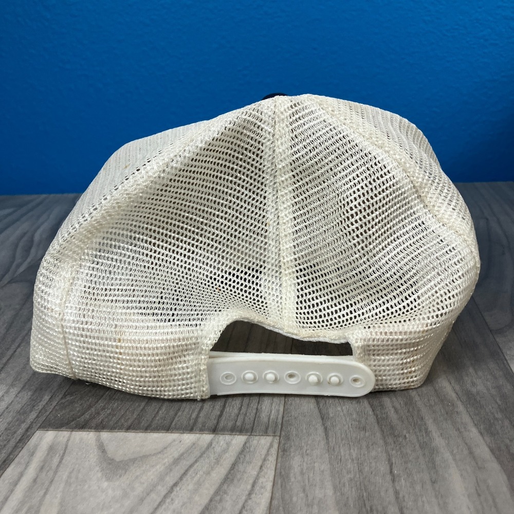 Leisure Time Keep the Spirit Bald Eagle Trucker Hat Men's Navy White Snapback - Picture 3 of 6